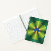 Cahier à spirale Illusion du paon (Intérieur)