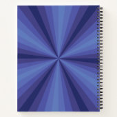 Cahier à spirale illusion optique bleu (Dos)