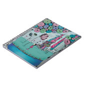 Cahier à spirale illustré de fille fantaisiste (Côté gauche)