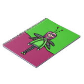 Cahier à spirale, jolie fille libellule (Côté gauche)