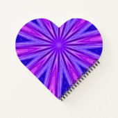 Cahier à spirale kaléidoscope violet/bleu (Dos)