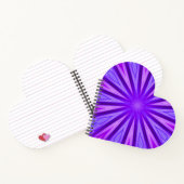 Cahier à spirale kaléidoscope violet/bleu (Intérieur)