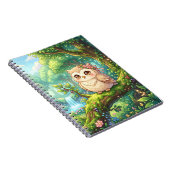 Cahier à spirale Kawaii Forest Owl (Côté Droit)