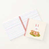 Cahier à spirale Kawaii Lapin Mignon (Intérieur)