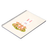 Cahier à spirale Kawaii Lapin Mignon | École adora (Côté gauche)