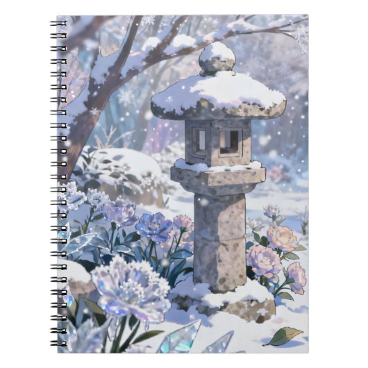 Cahier à spirale Lanterne de Jardin d'Hiver (Devant)