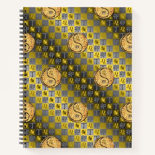 Cahier à spirale Léo & Lapin de feu (Devant)