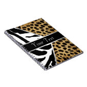 Cahier à spirale Léopard noir Zèbre (Côté Droit)