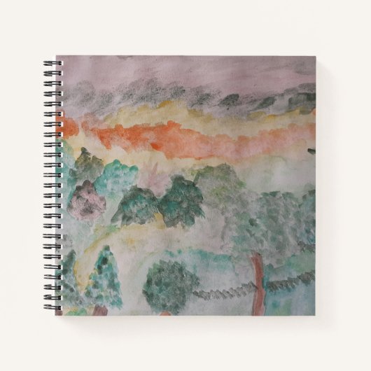 Cahier à spirale Les arbres sur la baie (Devant)