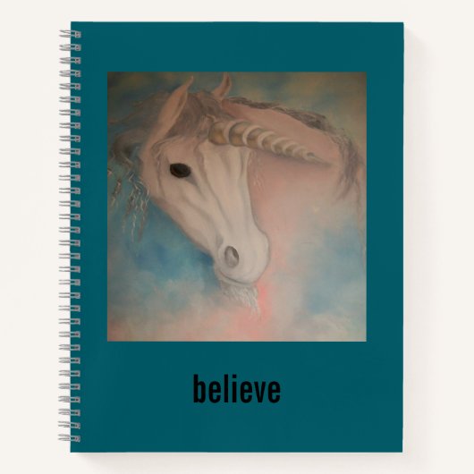 Cahier à spirale Licorne (Devant)