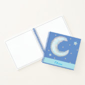 Cahier à spirale Lune et étoiles mignonnes (Intérieur)