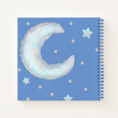 Cahier à spirale Lune et étoiles mignonnes (Dos)