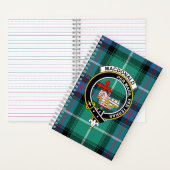 Cahier à spirale MacDonald Tartan et blason de cla (À l'intérieur)