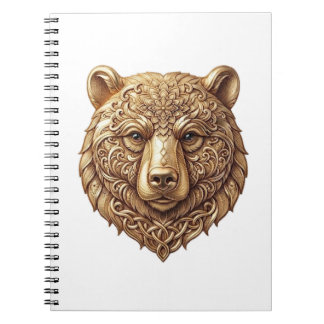 Cahier à spirale Majestueux Ours Grizzly, Faune Ro