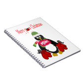 Cahier à spirale Manchot de Noël (Côté Droit)