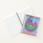 Cahier à spirale Mandala Paon (Intérieur)