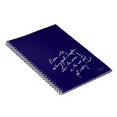 Cahier à spirale manuscrit Ne jamais cesser de nav (Côté Droit)