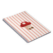 Cahier à spirale mignon champignon Kawaii (Côté Droit)