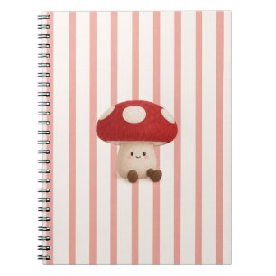 Cahier à spirale mignon champignon Kawaii