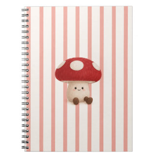 Cahier à spirale mignon champignon Kawaii