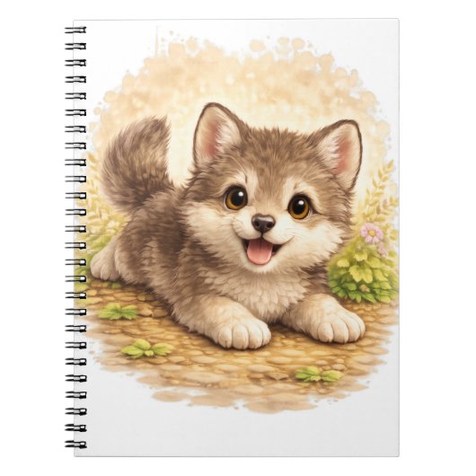 Cahier à spirale Mignon Chien Kawaii (Devant)