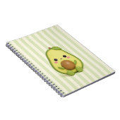 Cahier à spirale mignon Kawaii Avocat (Côté Droit)