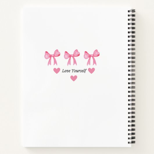 Cahier à spirale mignon pour filles (Dos)