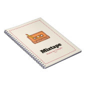 Cahier à spirale mixtape cassette rétro (Côté Droit)