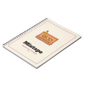 Cahier à spirale mixtape cassette rétro (Côté gauche)