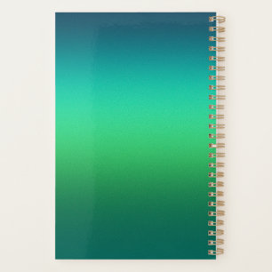 Cahier à spirale moderne miniature avec dégradé de