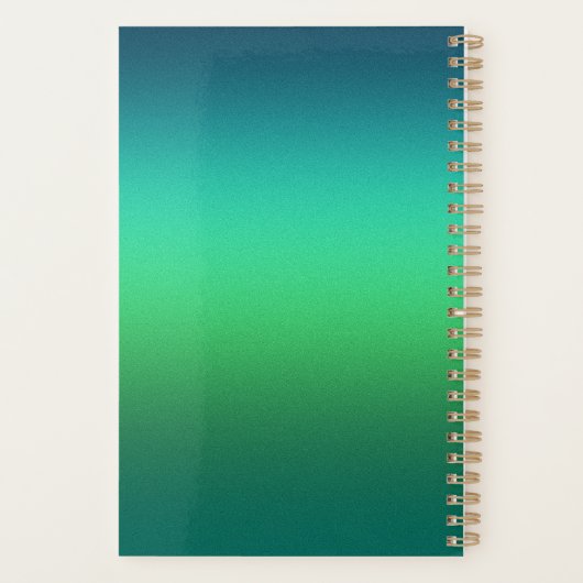 Cahier à spirale moderne miniature avec dégradé de (Dos)