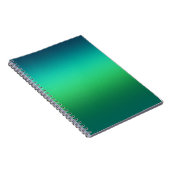 Cahier à spirale moderne miniature avec dégradé de (Côté Droit)