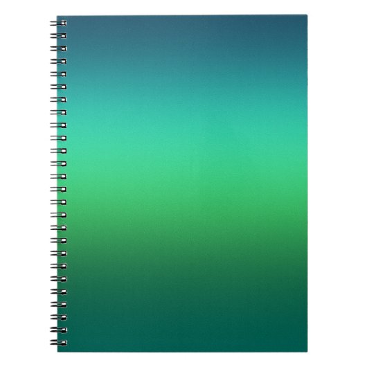 Cahier à spirale moderne miniature avec dégradé de (Devant)