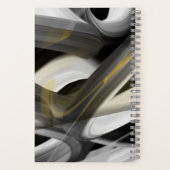 Cahier à spirale MONEYMAKER Abstrait Noir Blanc (Verso)