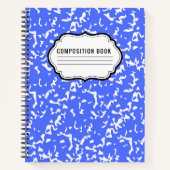 Cahier à spirale motif classique de composition (Devant)