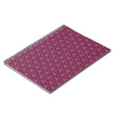 Cahier à spirale motif nuances de pourpre (Côté gauche)