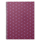 Cahier à spirale motif nuances de pourpre (Devant)