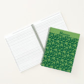 Cahier à spirale motif trèfle chanceux (Intérieur)