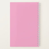 Cahier à spirale motivant rose (Verso)