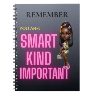 Cahier à spirale Motivational Girl Boss – « Rappel