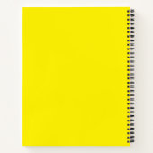 Cahier à spirale neige de coucher de soleil (Dos)