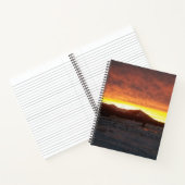 Cahier à spirale neige de coucher de soleil (Intérieur)
