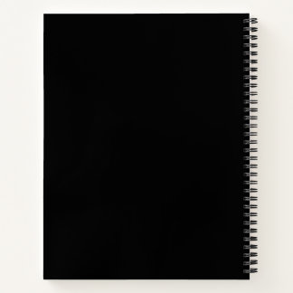 Cahier à spirale noir