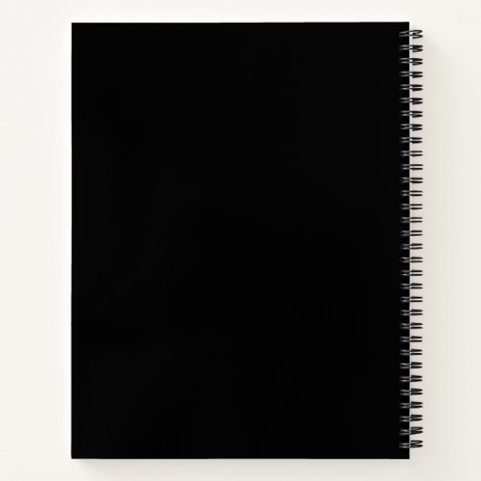 Cahier à spirale noir (Dos)