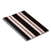 Cahier à spirale noir or rose et blanc (Côté Droit)