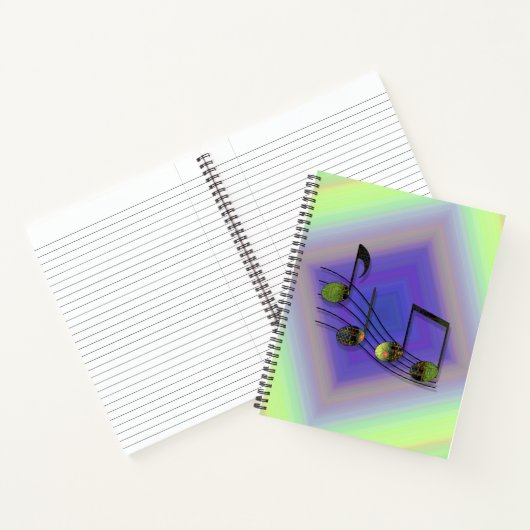Cahier à spirale Notes Dubstep (Intérieur)