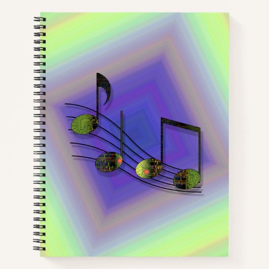 Cahier à spirale Notes Dubstep (Devant)