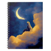 Cahier à spirale Nuages au Clair de Lune (Devant)