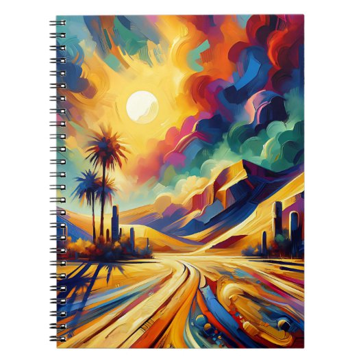 Cahier à spirale Oasis Sunburst Path (Devant)