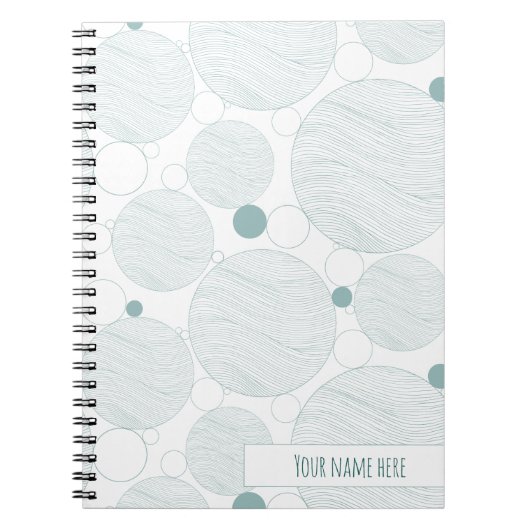 Cahier à spirale Ocean Aqua Waves (Devant)